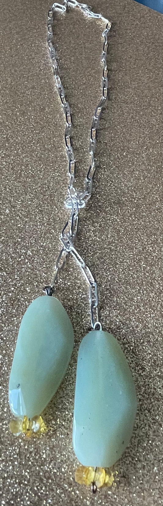 Chrysoprase Lariat