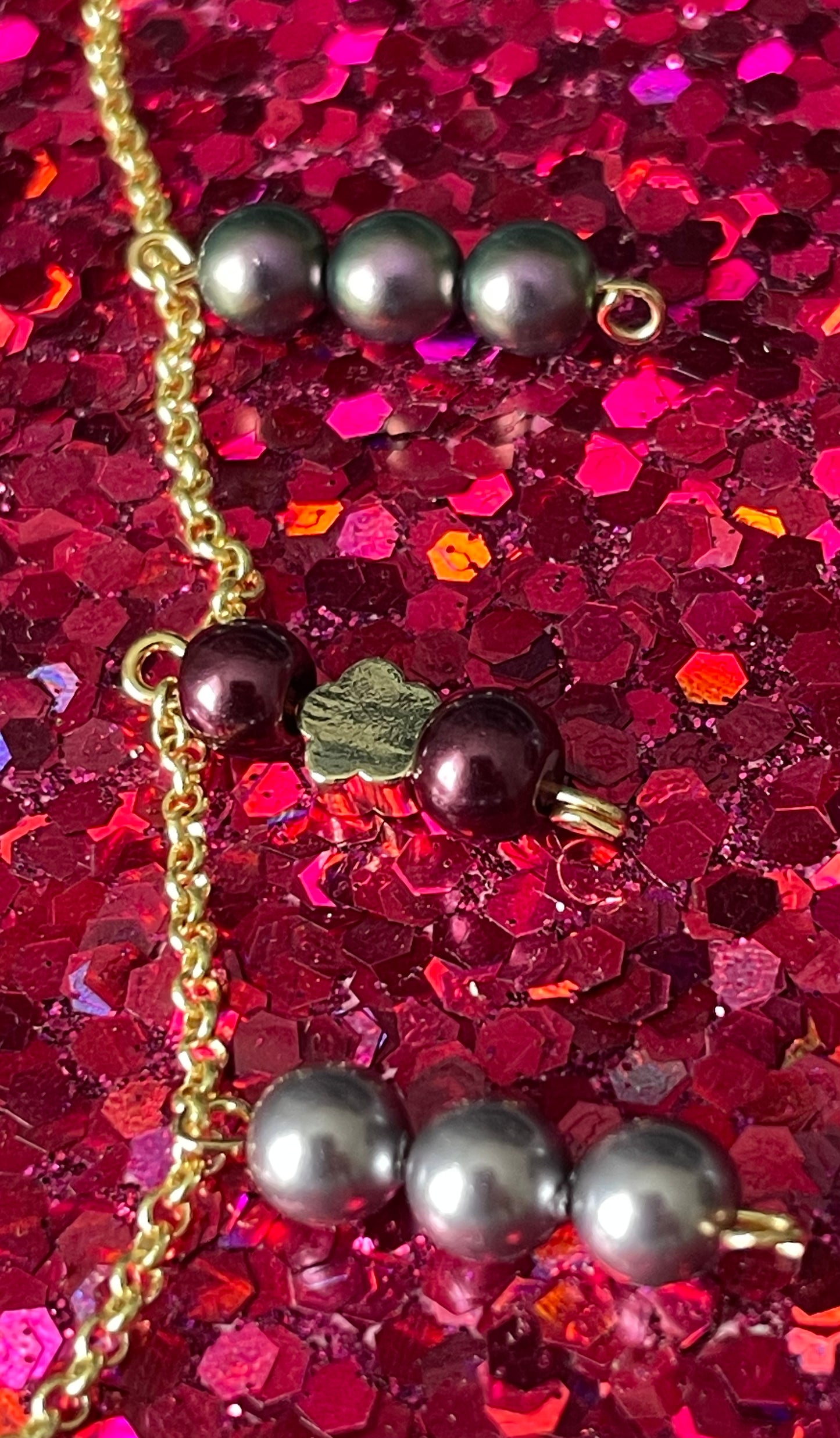 Handcrafted Gold Filled Chain with Swarovski Pearls