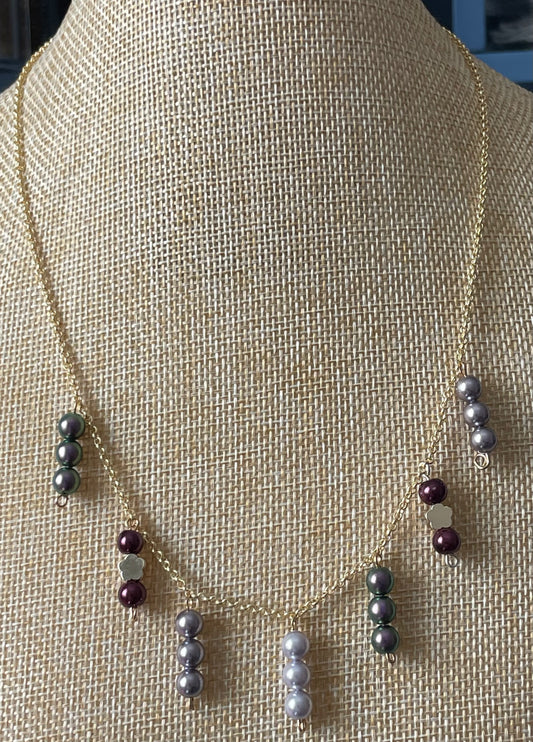 Handcrafted Gold Filled Chain with Swarovski Pearls