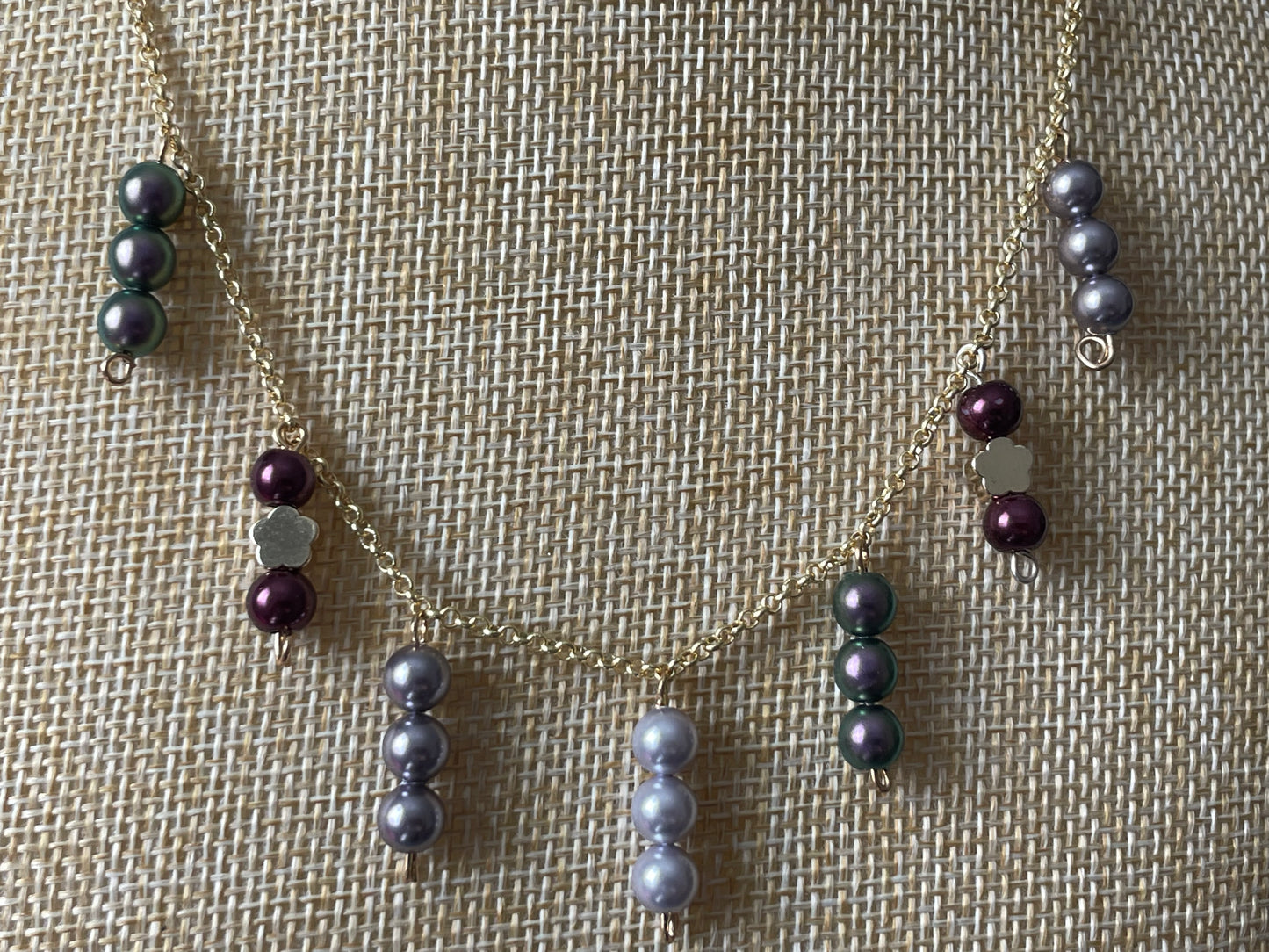Handcrafted Gold Filled Chain with Swarovski Pearls