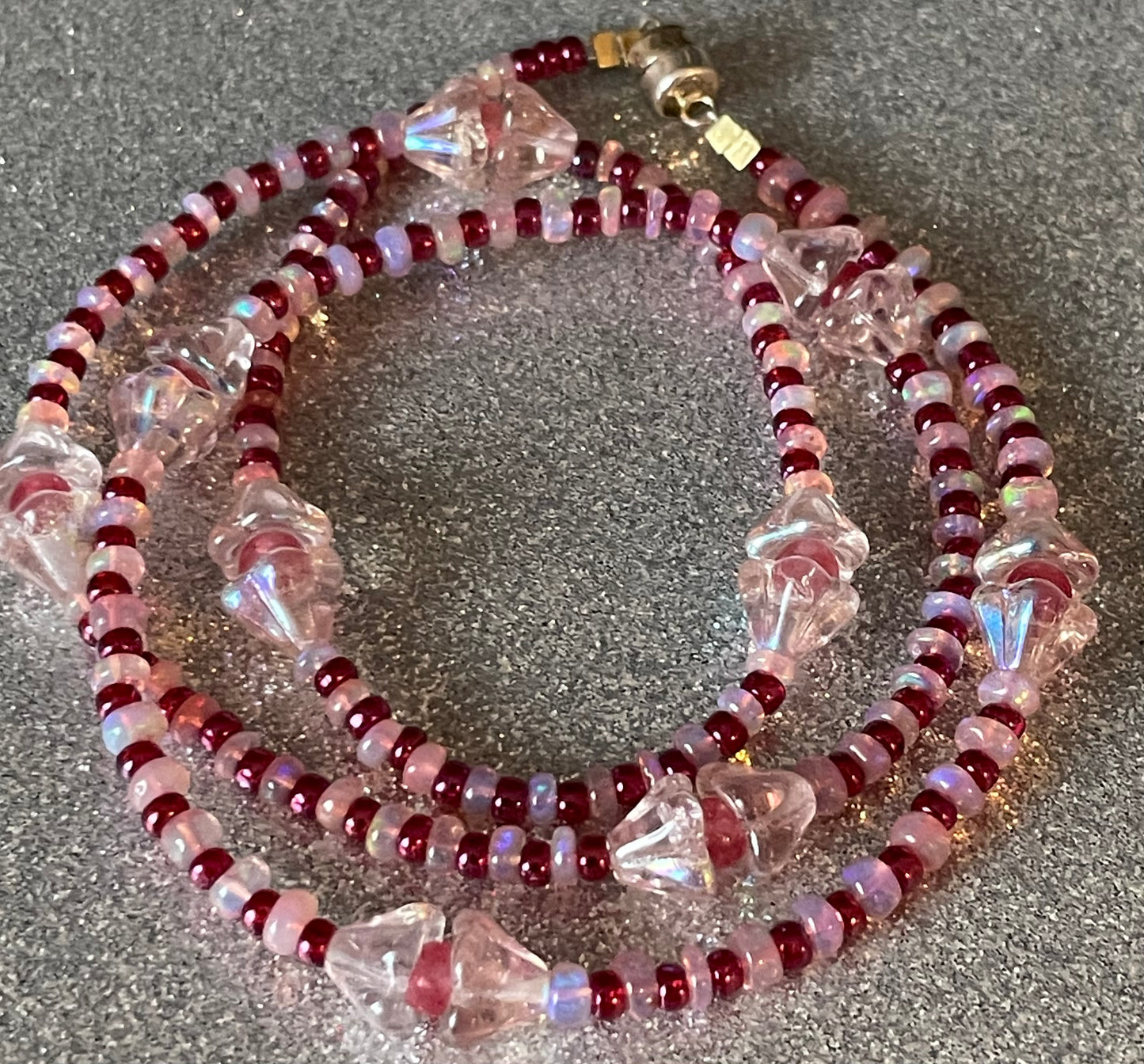 Dainty Ethiopian Opal Necklace