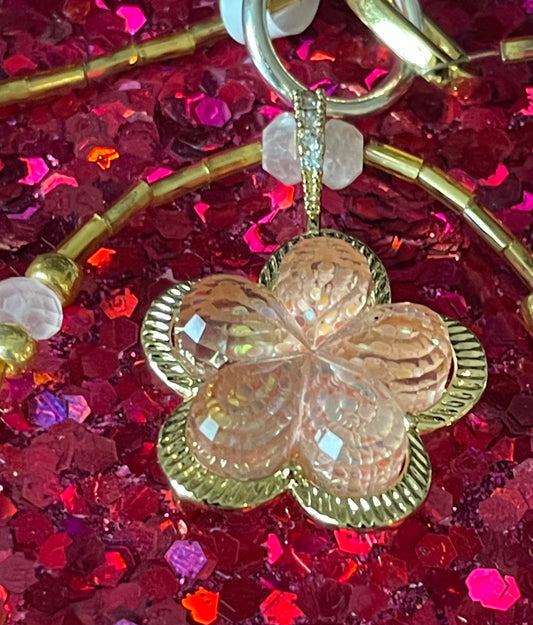 Pink Flower Necklace