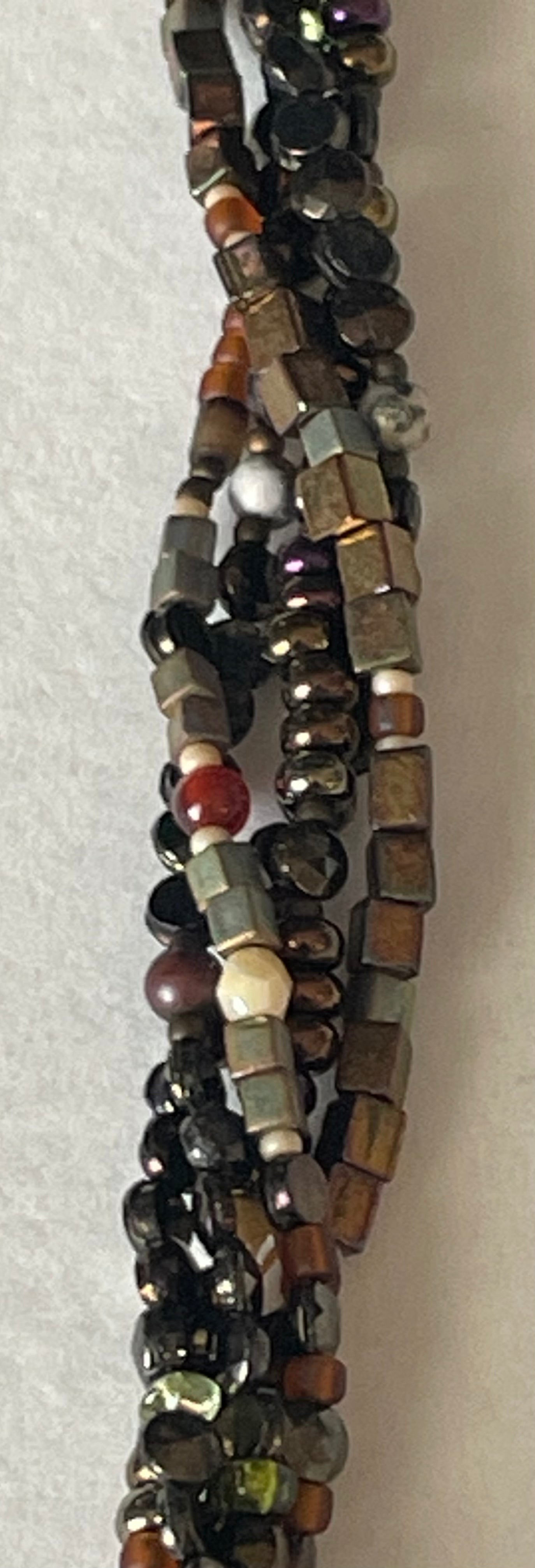 Bronzite Statement Necklace