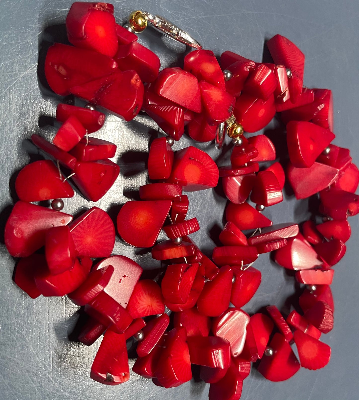 Geometric Coral Choker
