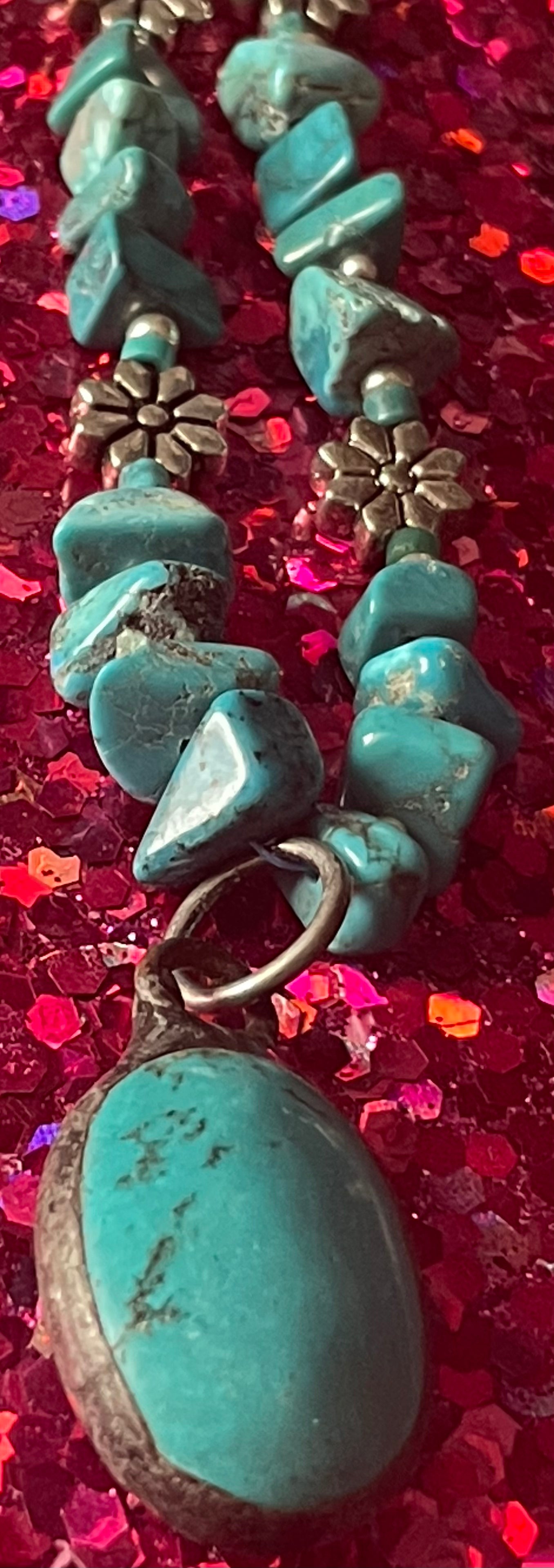 Turquoise on Turquoise Necklace