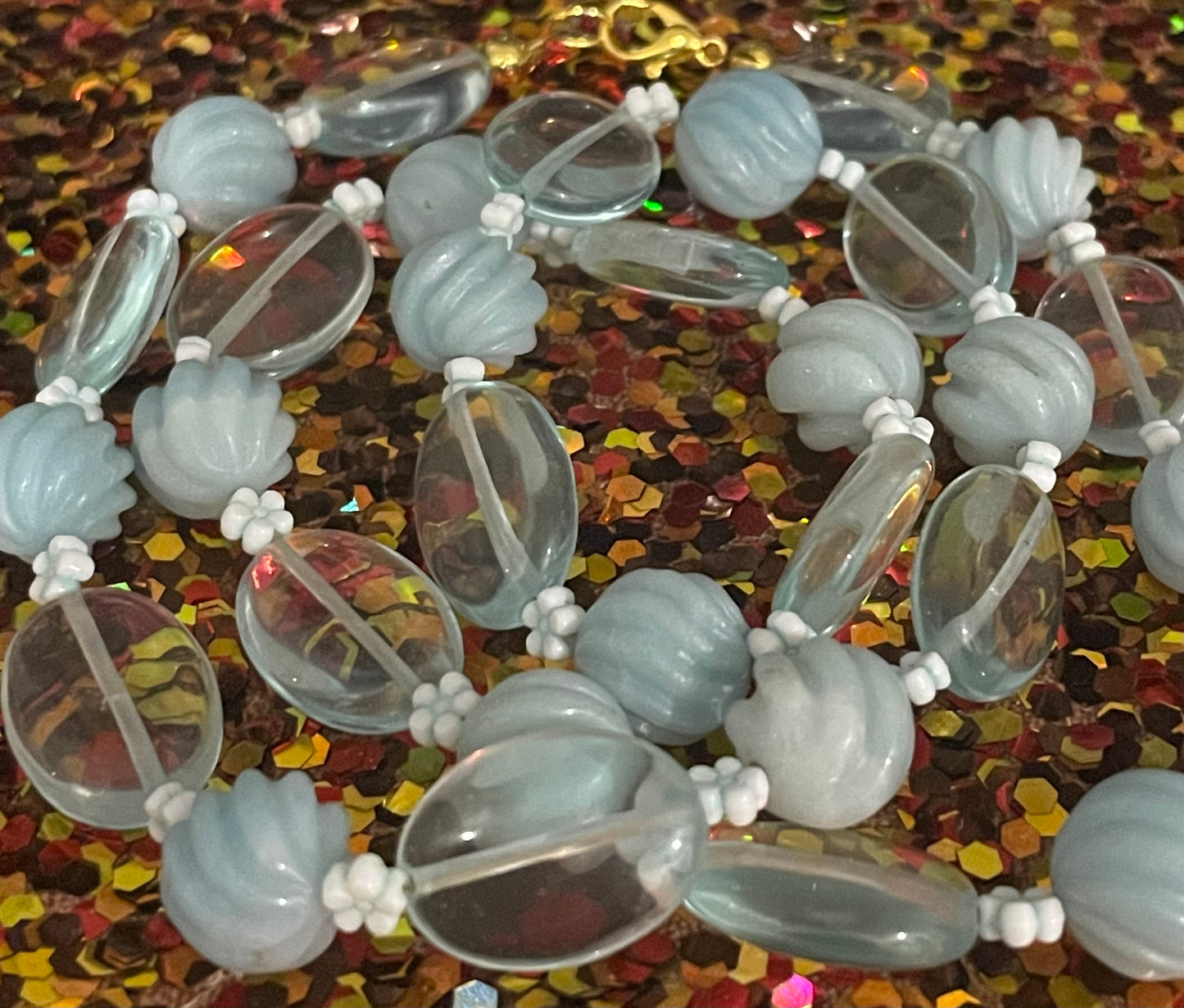Amazonite and Glass Necklace