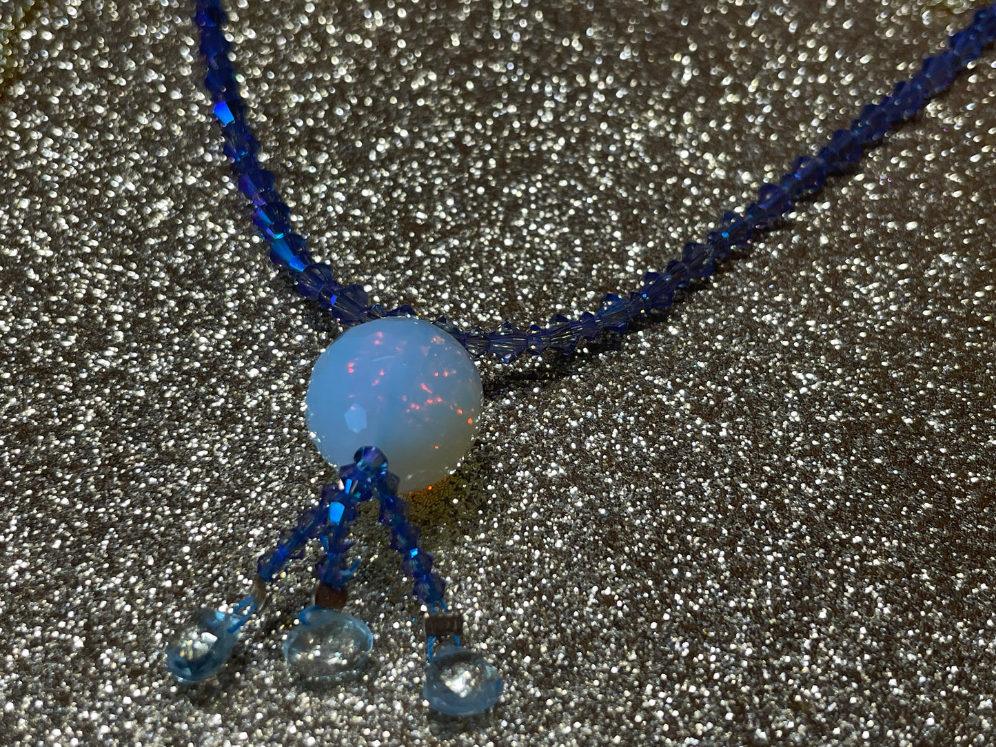 Moonstone and Aquamarine Necklace