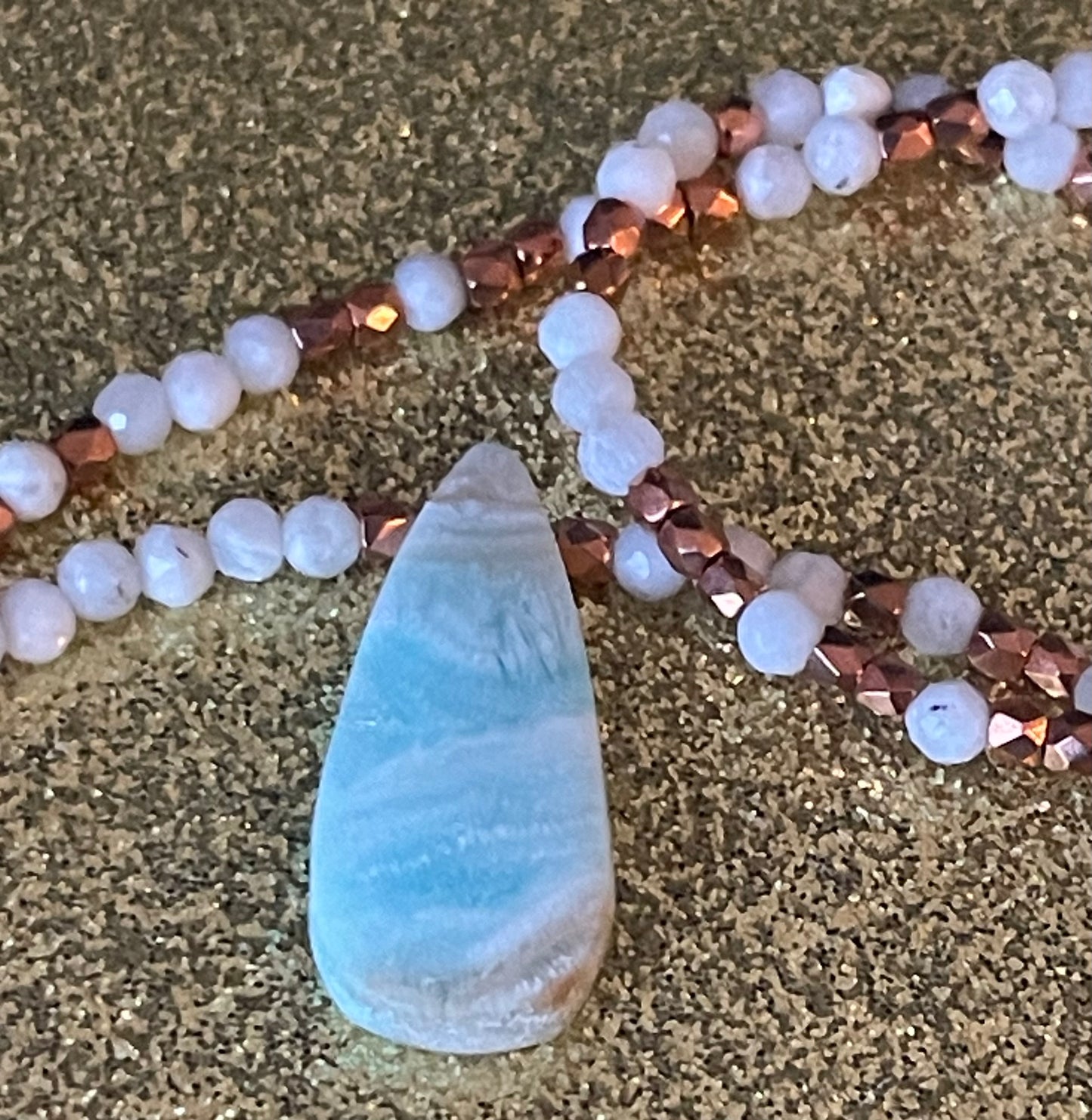 Blue Aragonite Necklace I