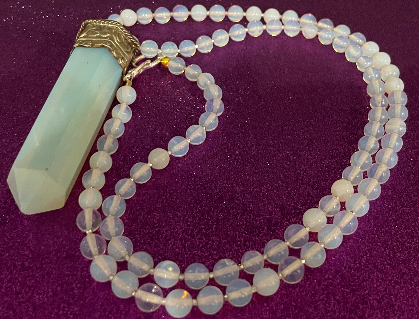Moonstone and Opalite Statement Necklace
