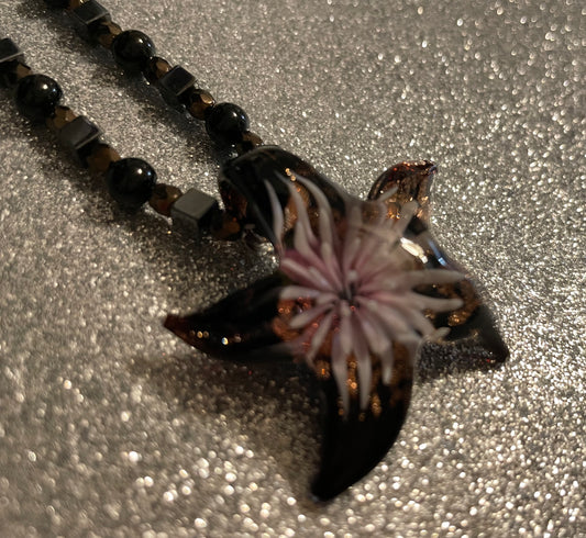 Purple Starfish Necklace
