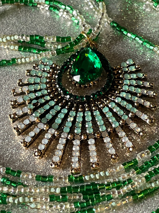 Nouveau "Emerald" Necklace