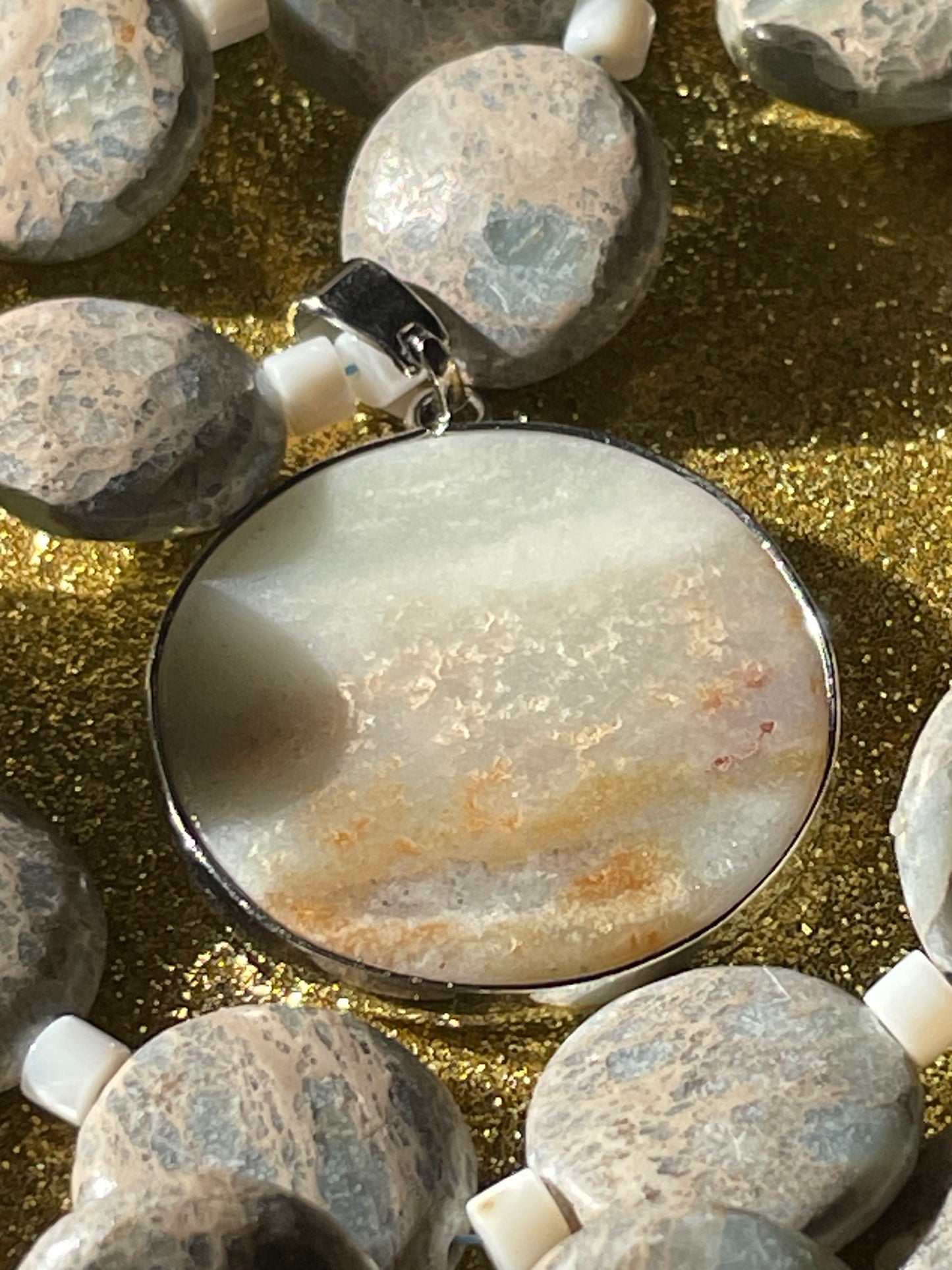 African Aqua Terra Jasper Necklace