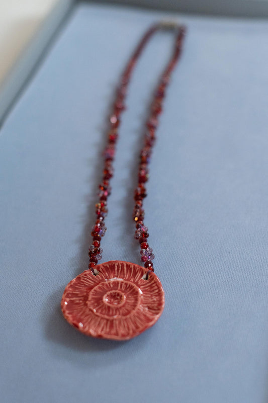 Ceramic Carnation Necklace